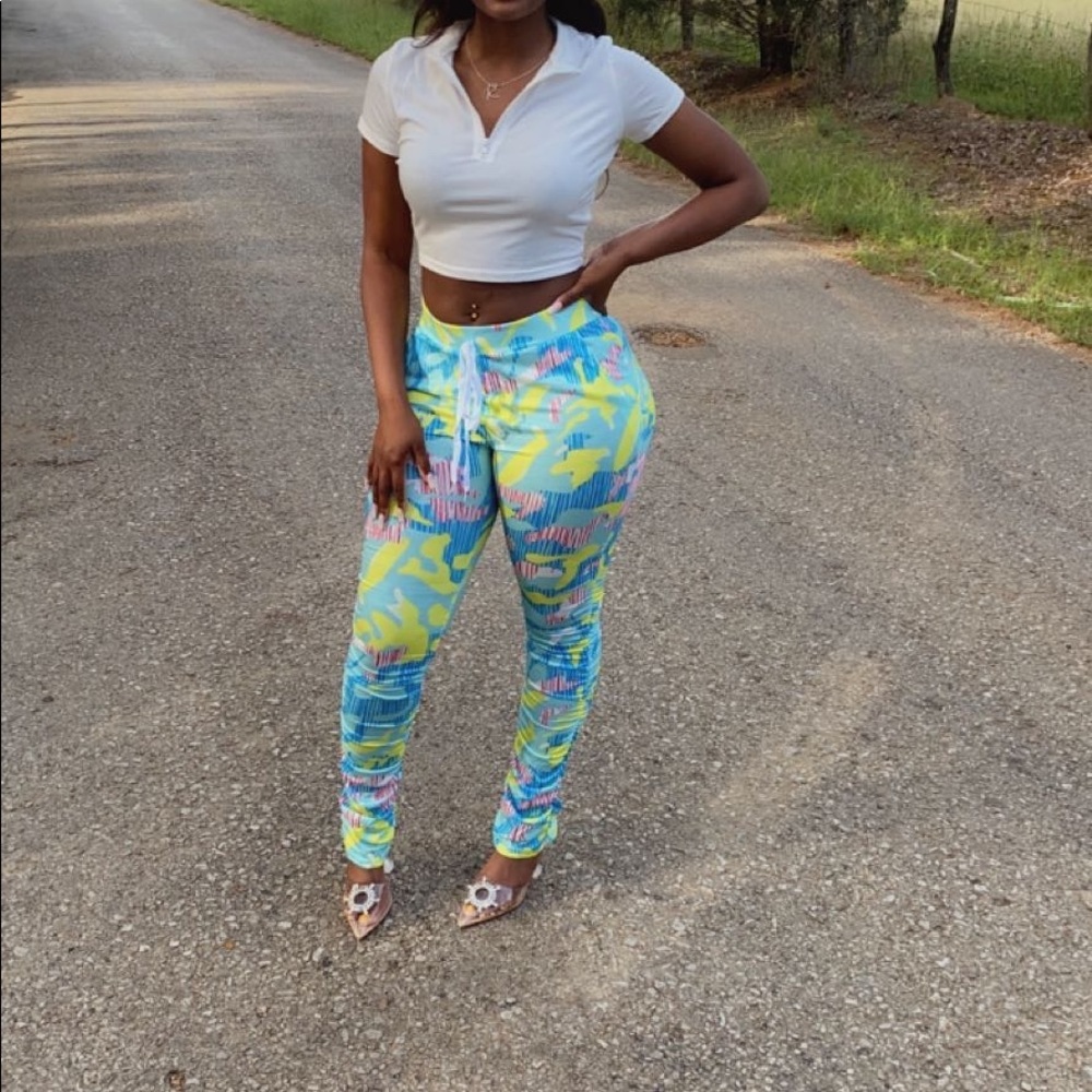 Stacked pant set